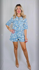 Conjunto Dior Azul Claro